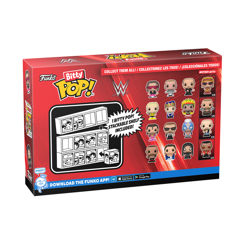 Bitty Pop! WWE:n 4 kappaleen pakkaus, kausi 3