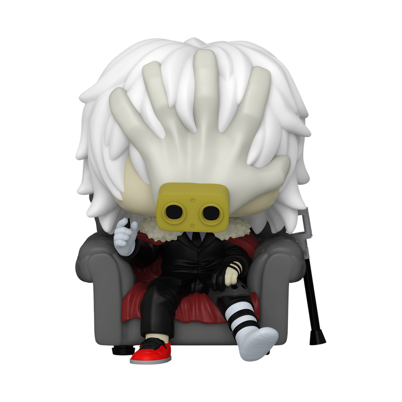 Tomura Shigaraki op stoel 