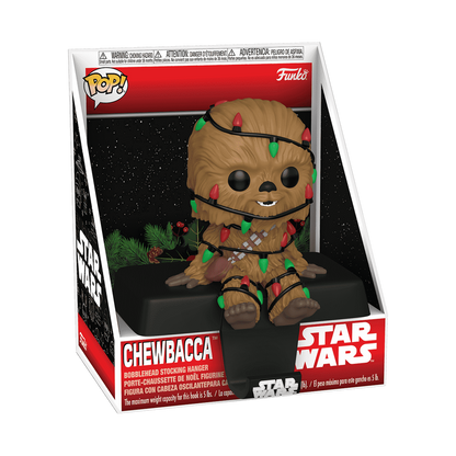 Pop! Stocking Hanger Chewbacca avec Guirlandes de Noël