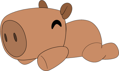 Capybara Schulterreiter (15 cm)