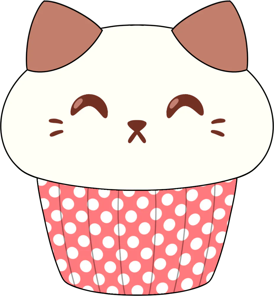 Peluche Kitty Cupcake