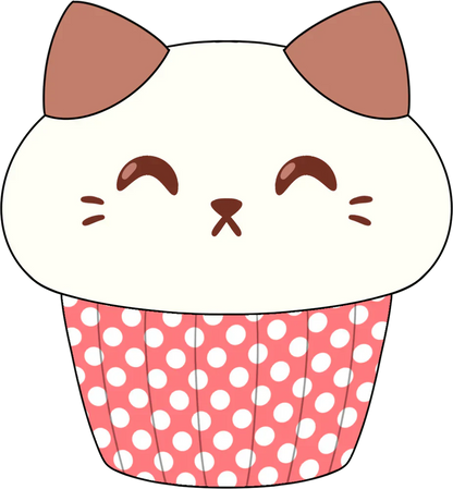 Peluche Kitty Cupcake