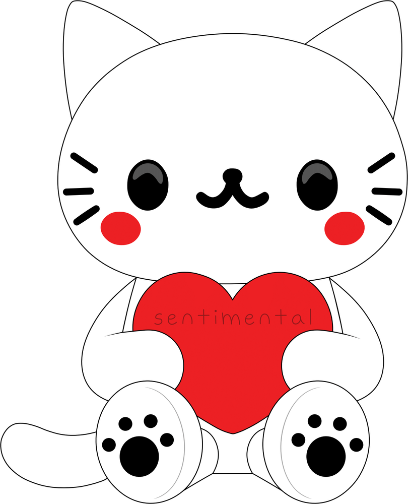 Gatito Sentimental Plüsch (23 cm)