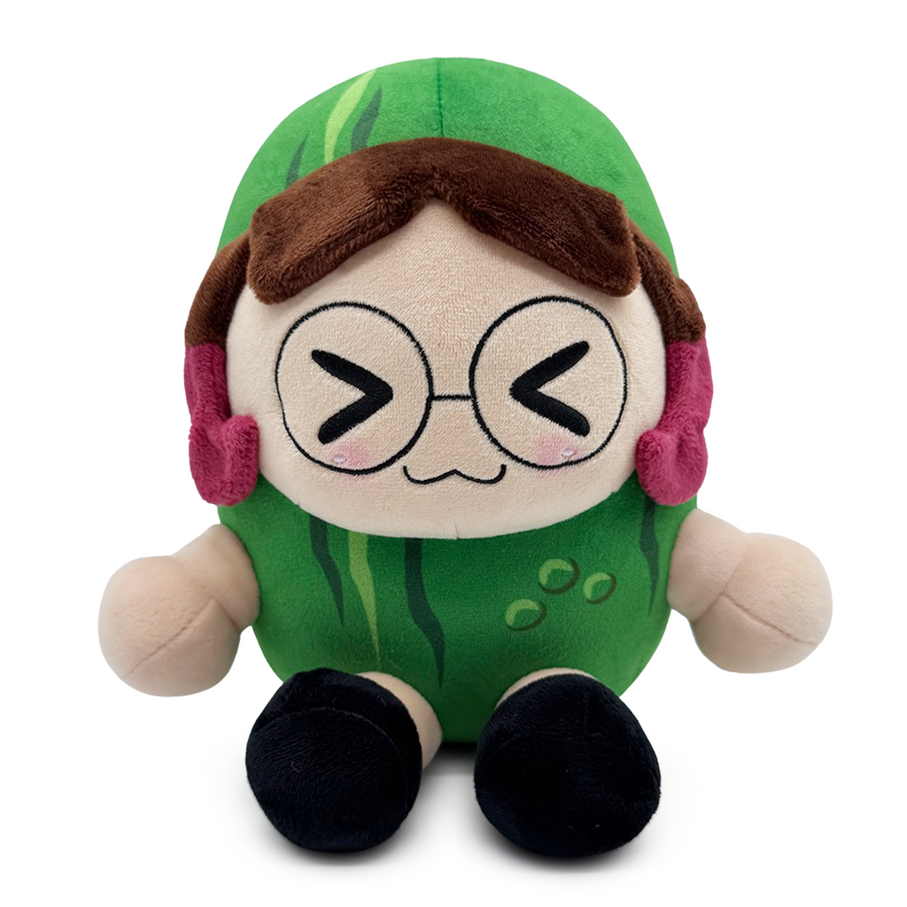 Skeptical Pickle Plush (9in)