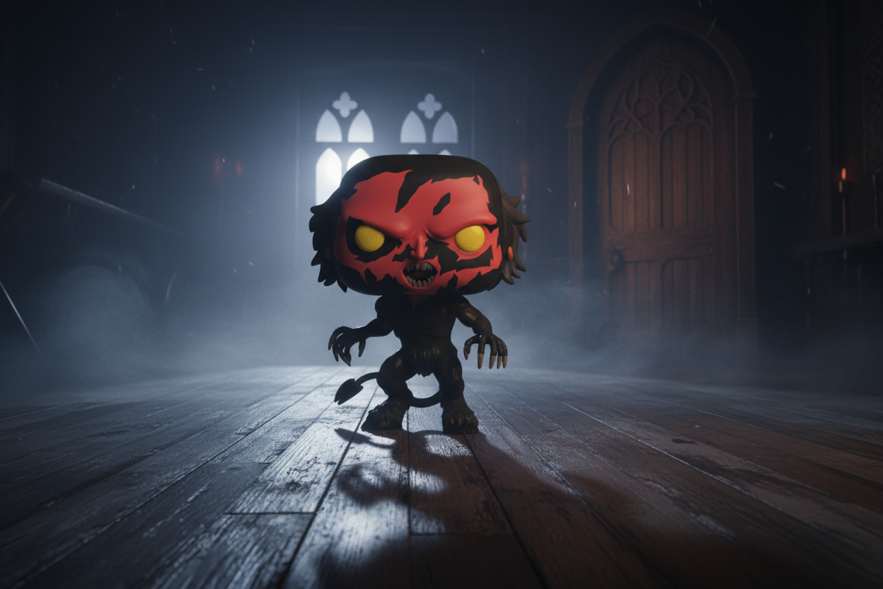 Pop! Démon s rudou tváří 