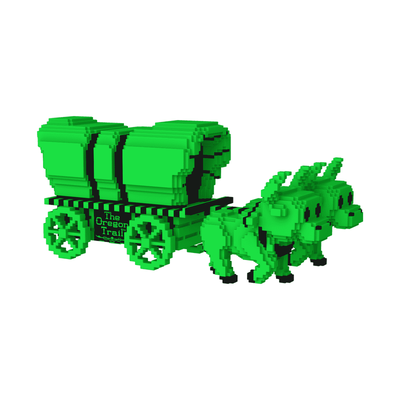 Pop! Rides Super Deluxe Oregon Trail Oxen and Wagon (roheline ja must) 