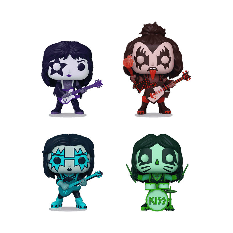 Pop! KISS (Color Spotlight) Pachet de 4 