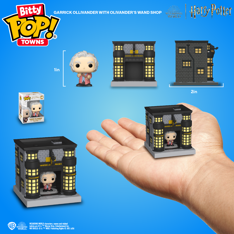 Bitty Pop! Townsi Garrick Ollivander ja Ollivanderi võlukeppide pood 