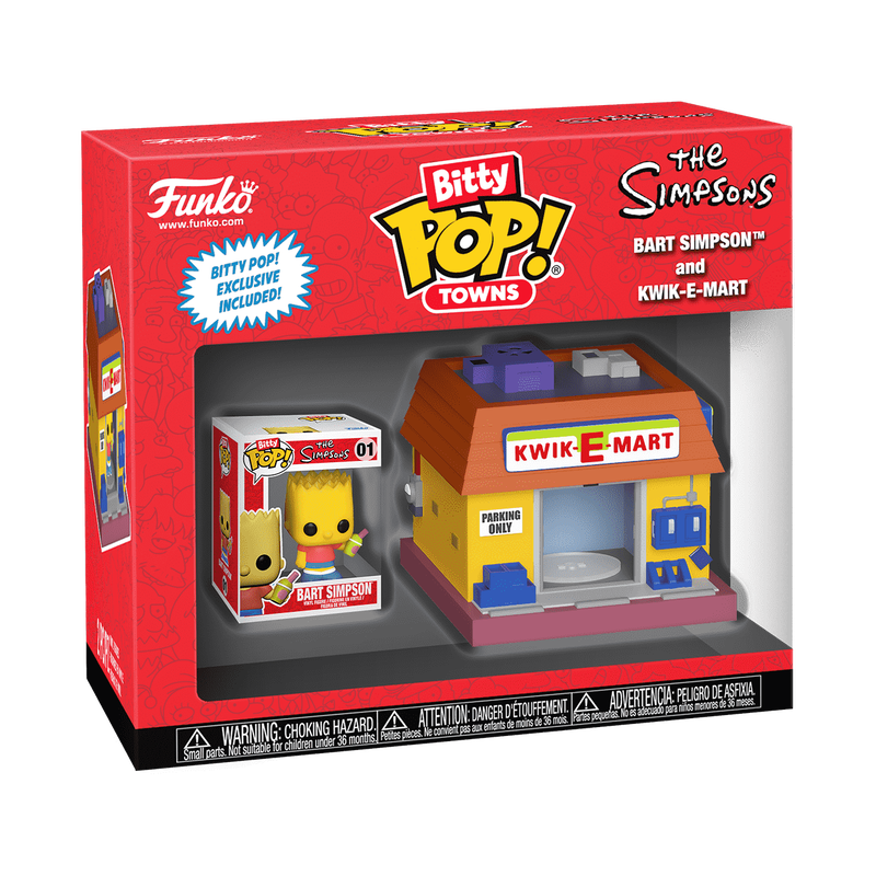 Bitty Pop! Towns Bart Simpson ja Kwik-E-Mart 