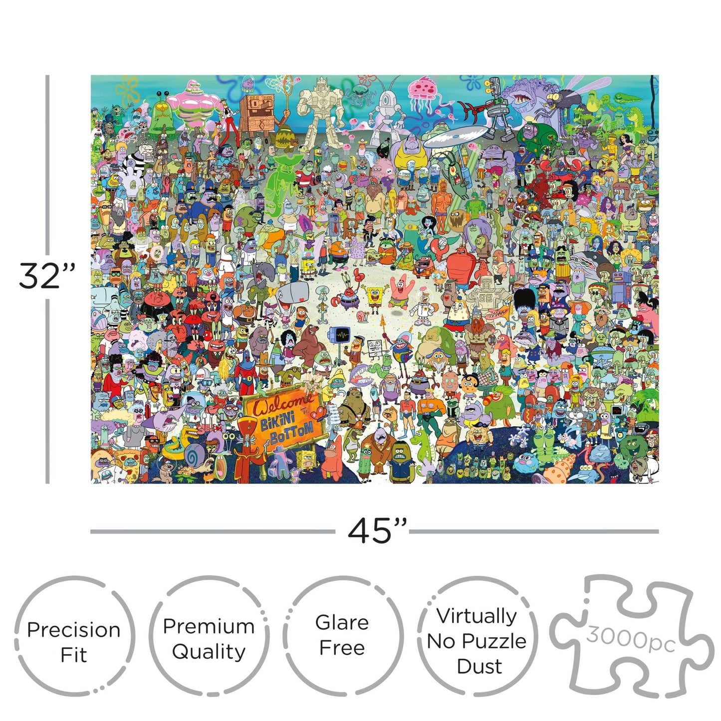 SpongeBob SquarePants - Bikini Bottom 3000p Puzzle