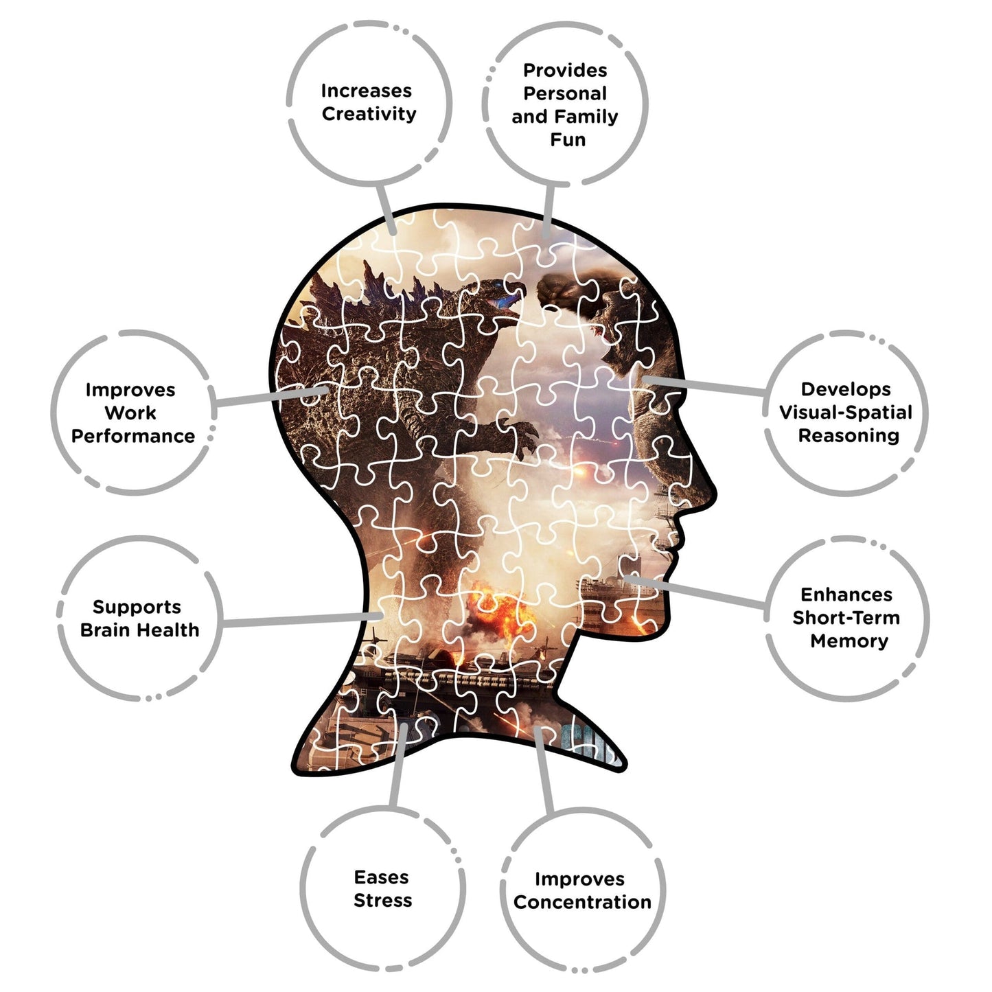 Puzzel Godzilla vs. Kong - 1000P