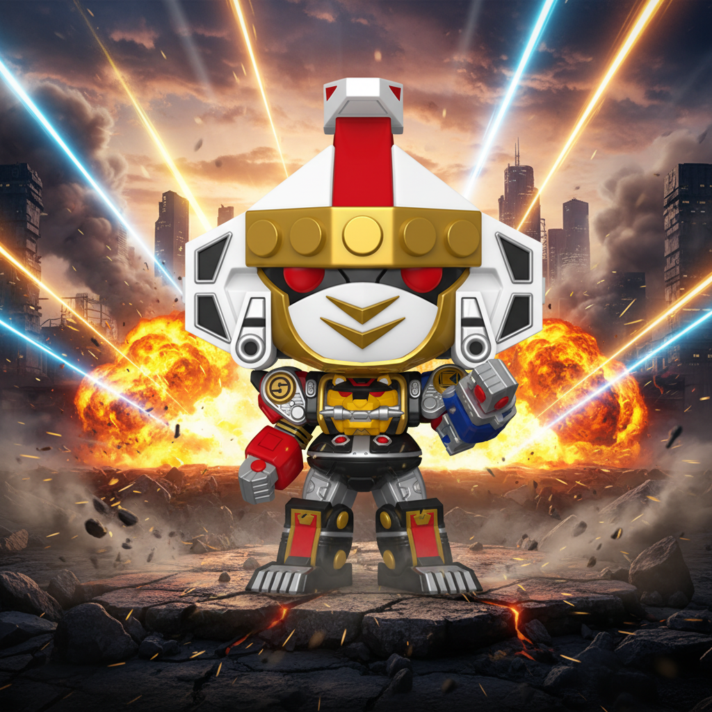 Pop! Super Ninja Megazord (Power Rangers: A film) (Metál)