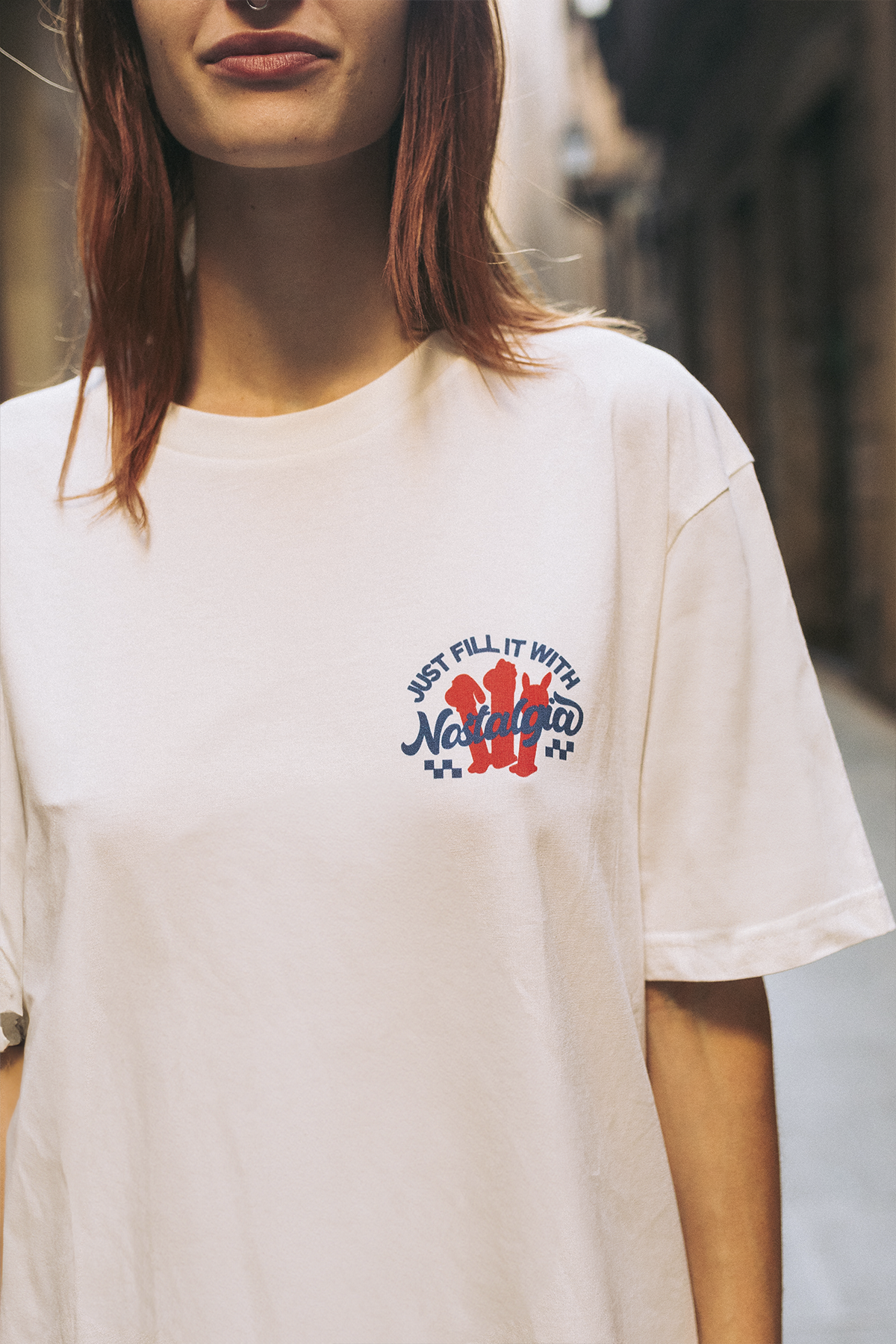 t shirt just fill it with nostalgia nostalgic apparel