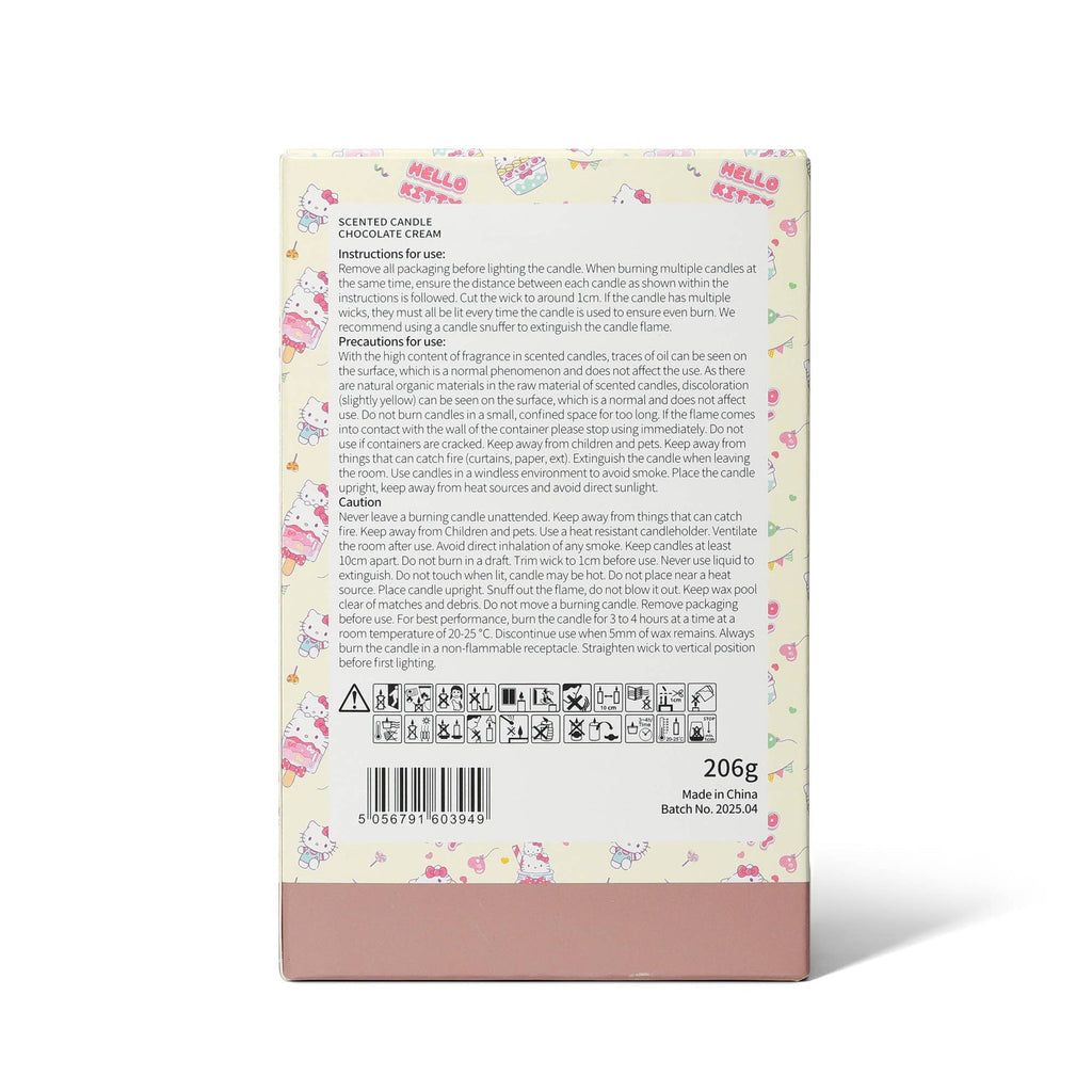 Chocolate cream scented candle, Hello Kitty Bakery