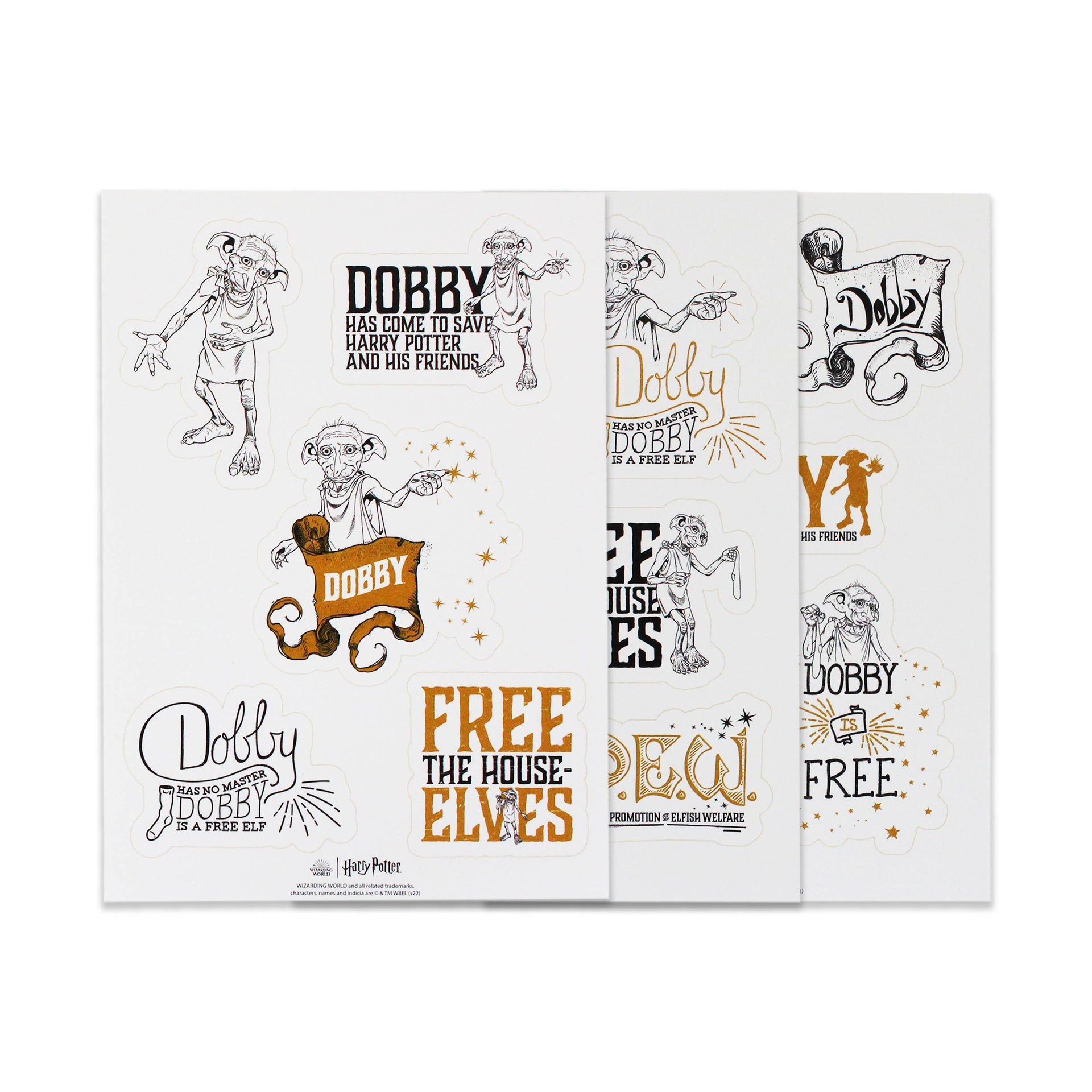 Feuille d'autocollants Harry Potter - Dobby
