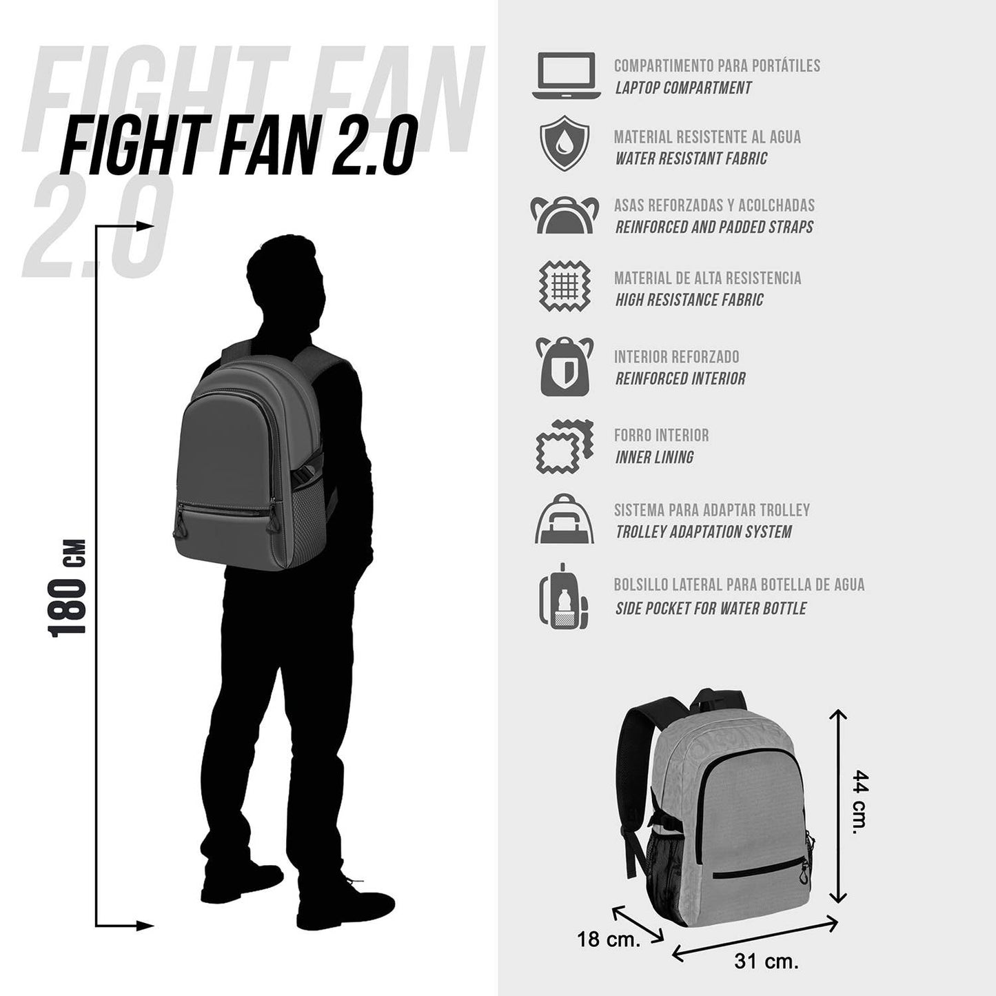 Looney Tunes Batman Tunes Rucksackkampf-FAN 2.0