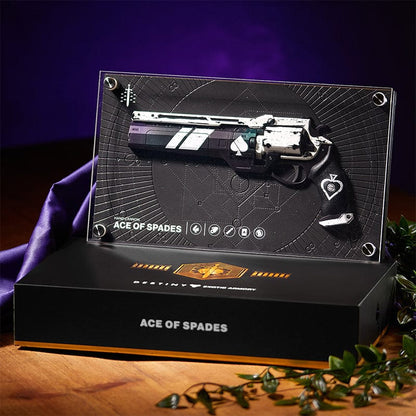 Plaque Réplique Destiny Exotic Armory Collection "Ace of Spades"