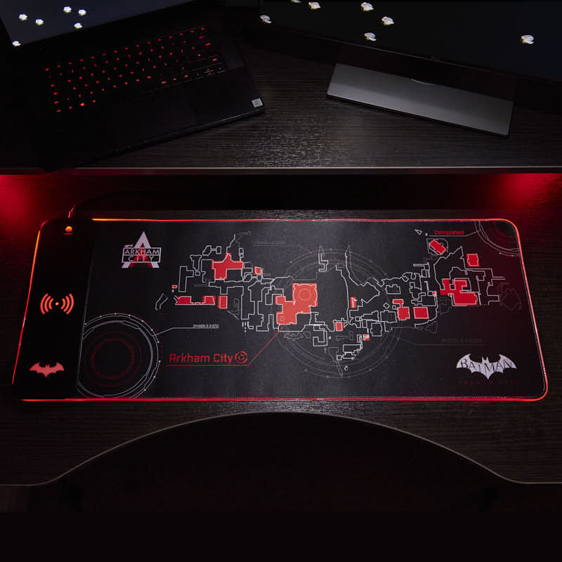 Riesige Spielmatte und Handy-Ladegerät – Batman Arkham