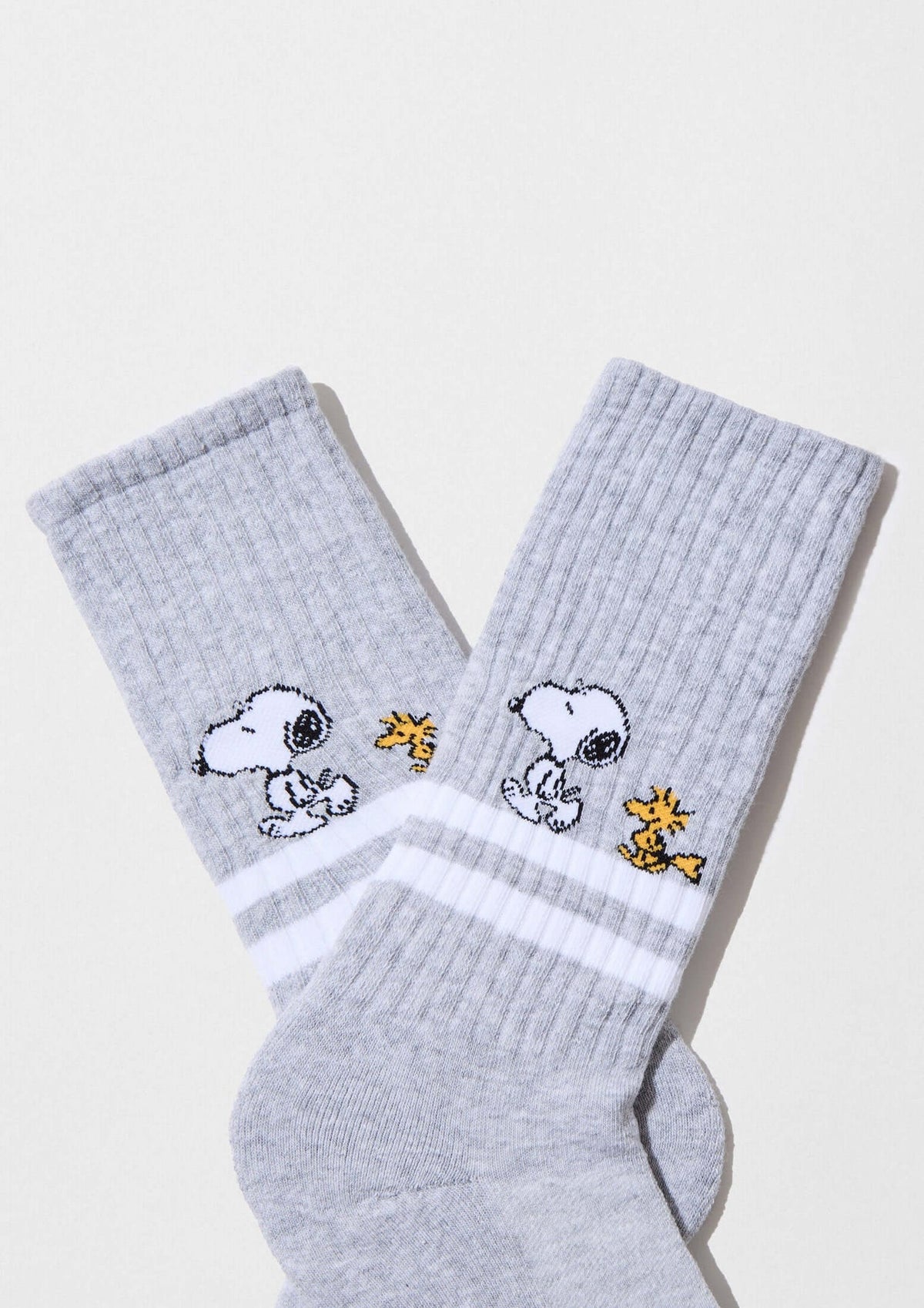 Sportsocken BeSnoopy Streifen Grau