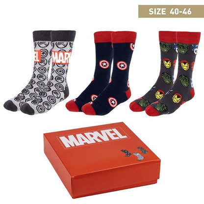 Pack 3 Paires de Chaussettes Marvel - Héro