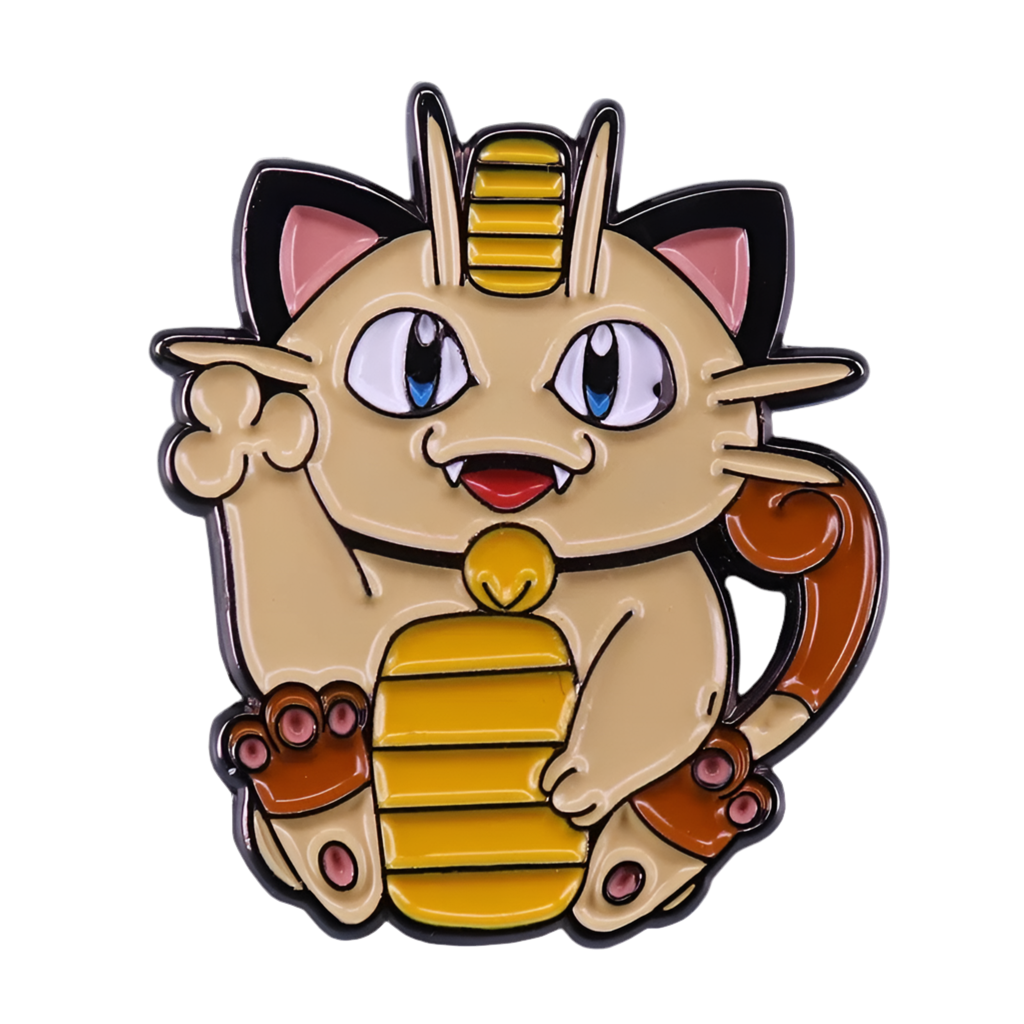 Heldigkat Meowth-nål