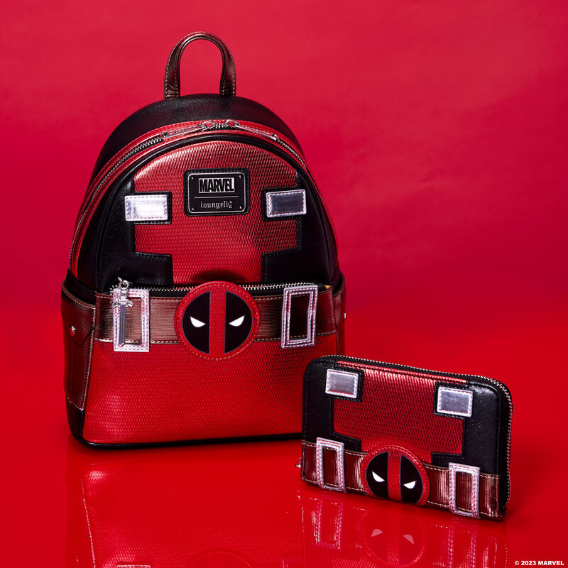 Mini batoh Deadpool Cosplay - metalický 