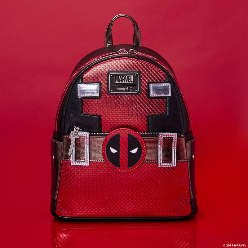 Mini batoh Deadpool Cosplay - metalický 