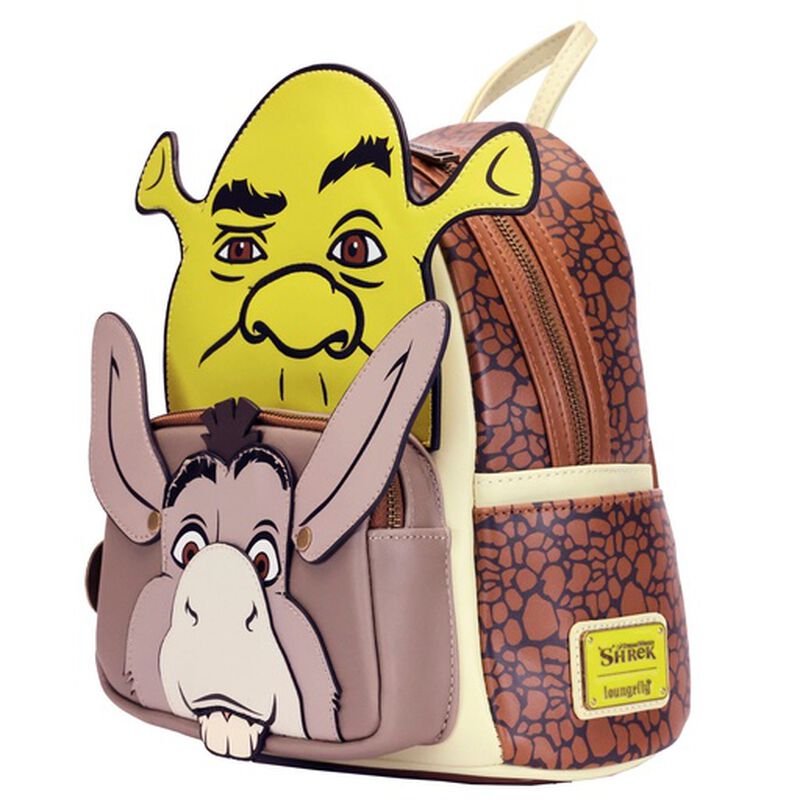 shrek and donkey cosplay mini backpack