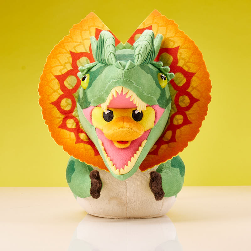Kachna Dilophosaurus (plyšová)