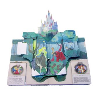 livre pop up magique princesses disney