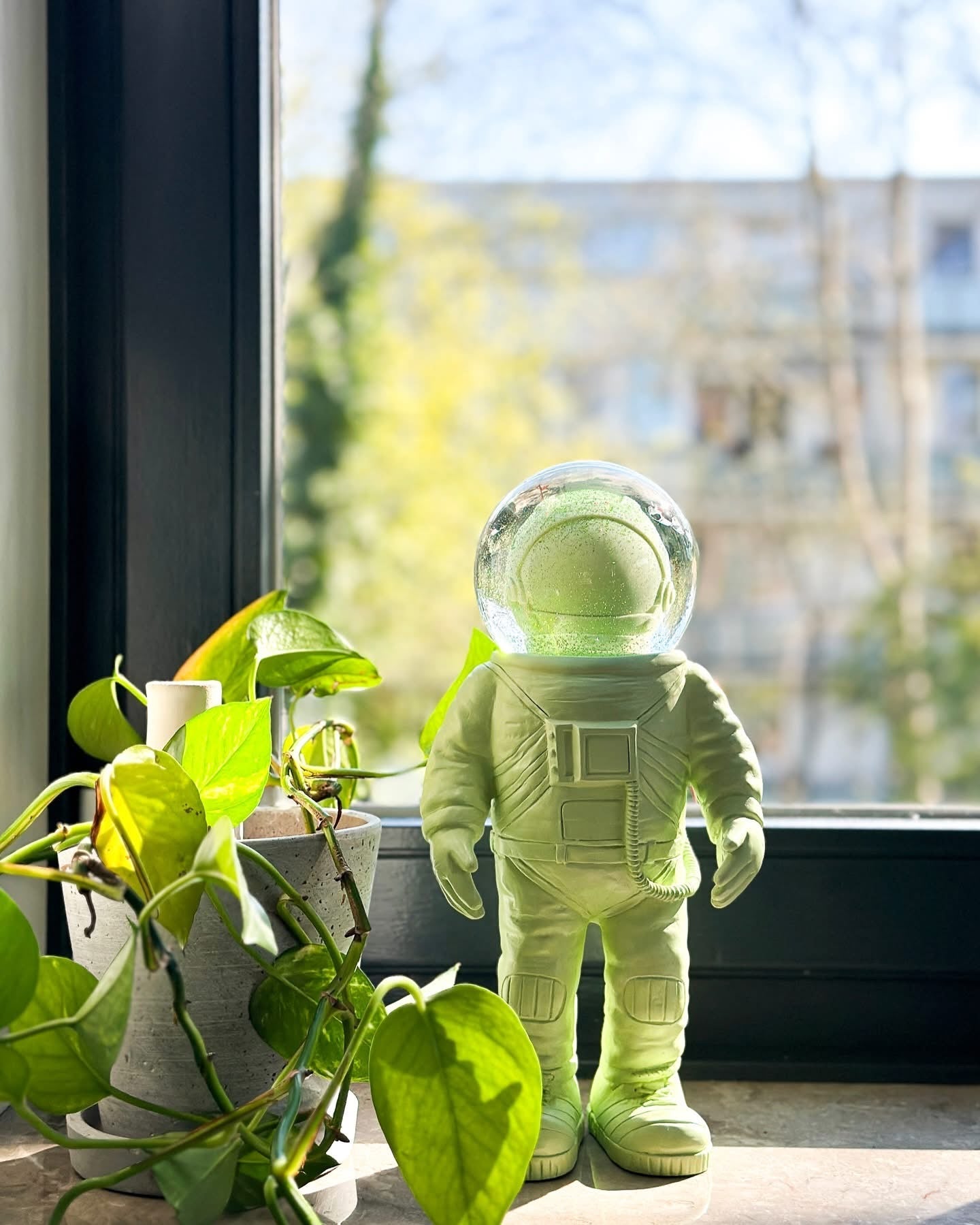 Boule à Neige Astronaute Vert