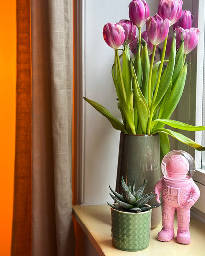 Boule à Neige Astronaute Petit Rose