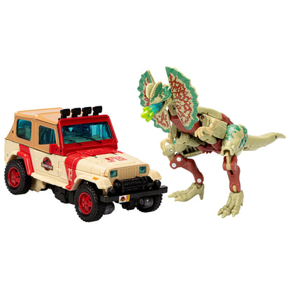 Transformers Collaborative Jurassic Park x Transformers Dilophocon och Autobot JP12