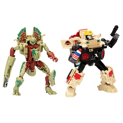 Transformers Collaborative Jurassic Park x Transformers Dilophocon och Autobot JP12