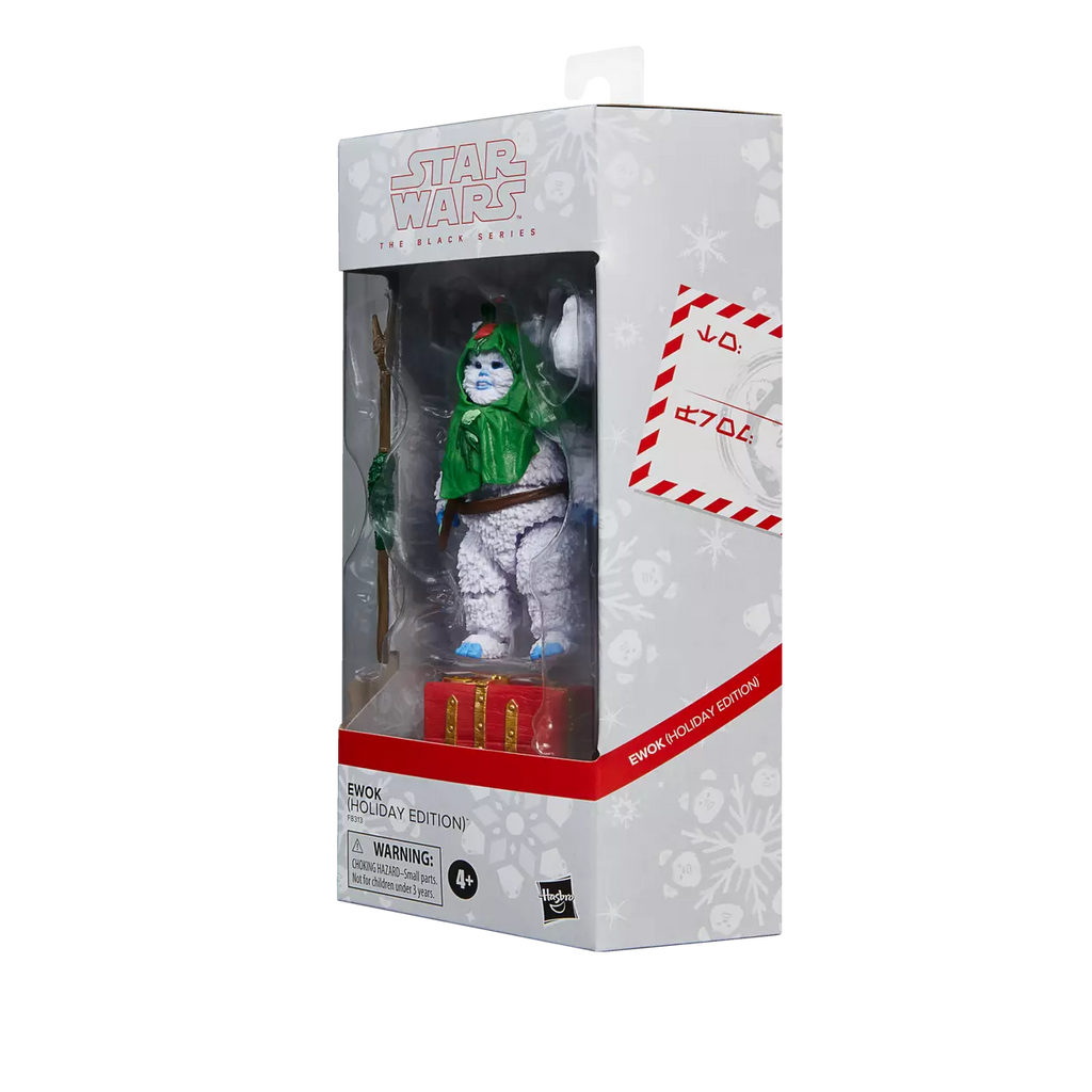 star wars the black series ewok holiday edition hasbro