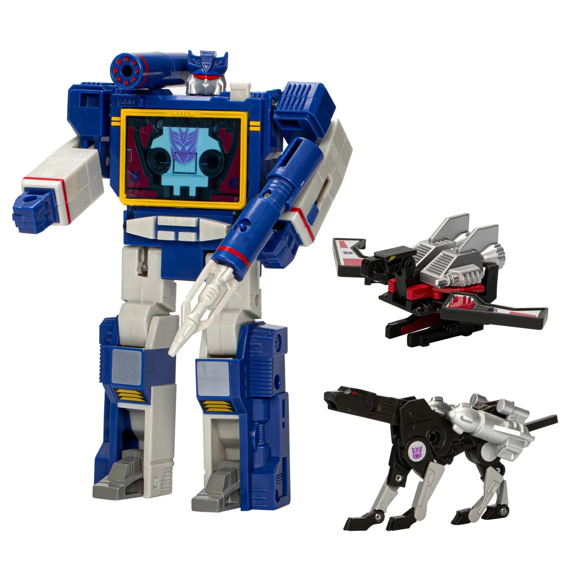 Transformers Retro G1 Autobot Soundwave, Laserbeak und Ravagemers (40. Jubiläum)