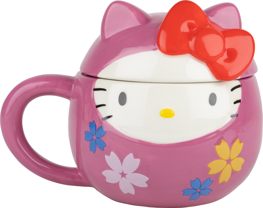 HELLO KITTY Daruma Mug 3D + Couvercle 320ml