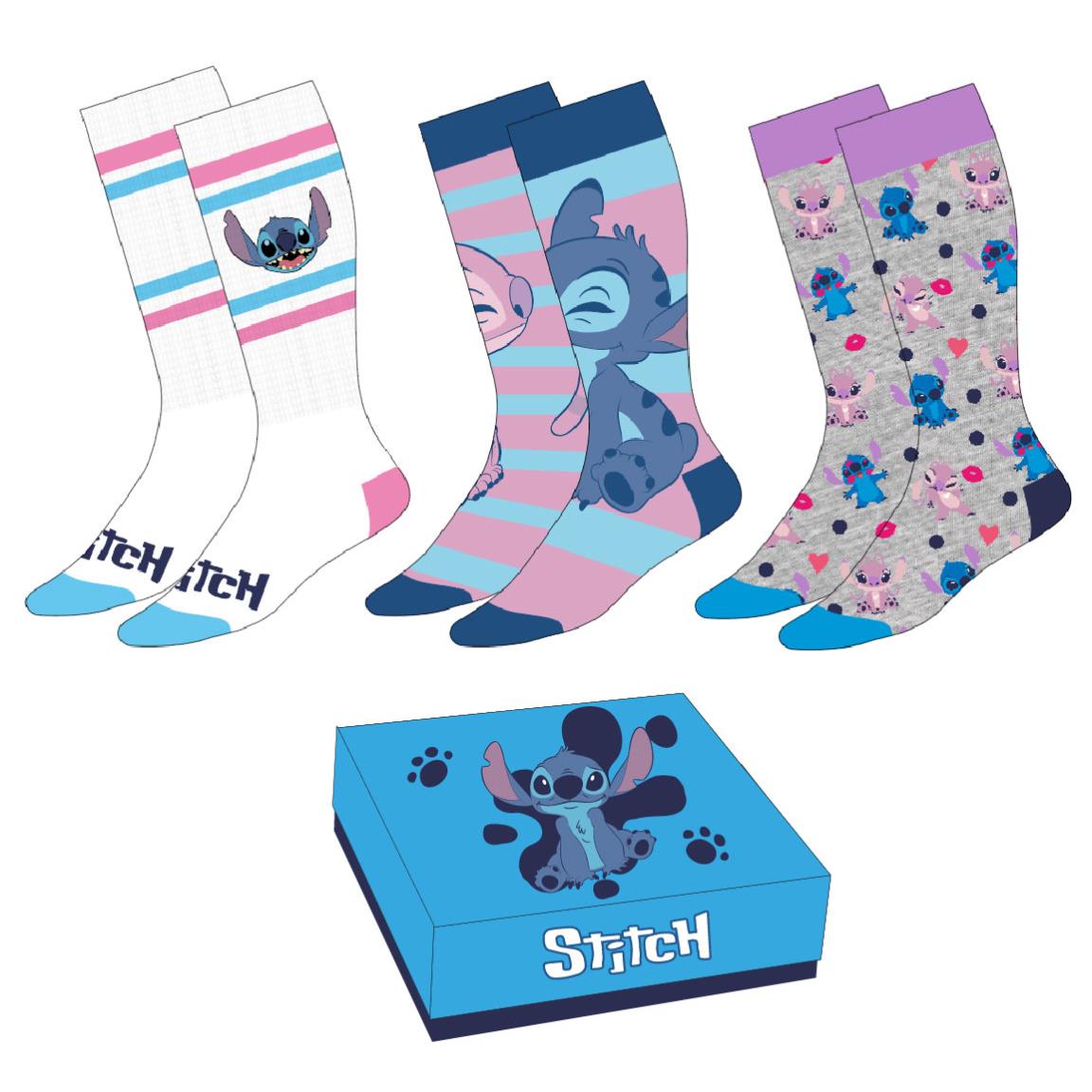 LILO & STITCH Pack de 3 paires de chaussettes (P35-41)