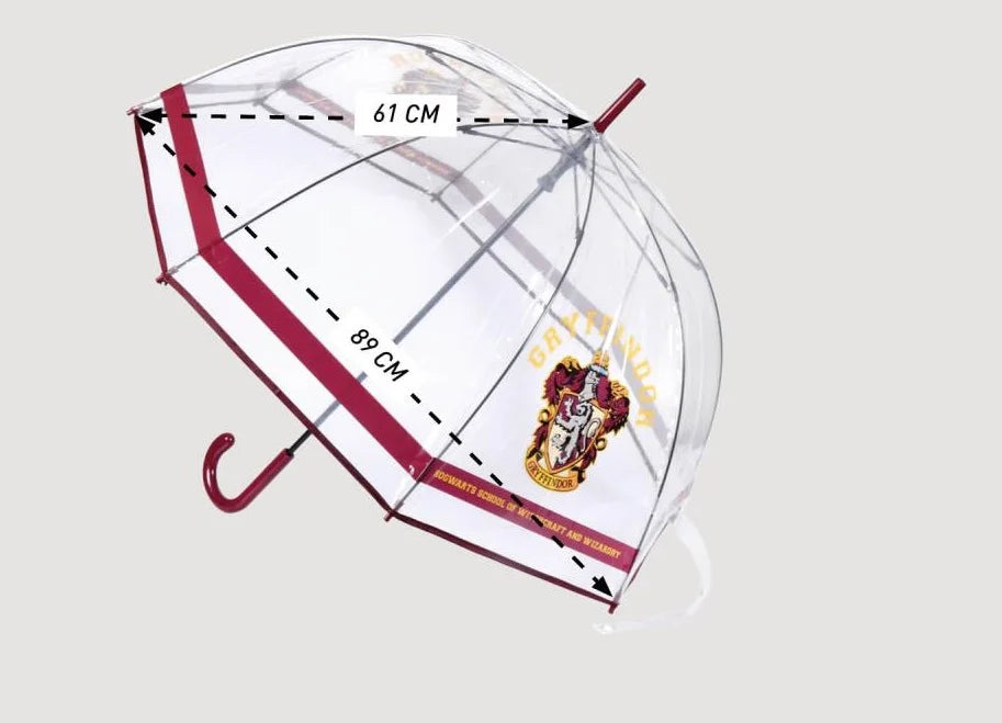 Harry Potter Klar Paraply - Gryffindor Våbenskjold 