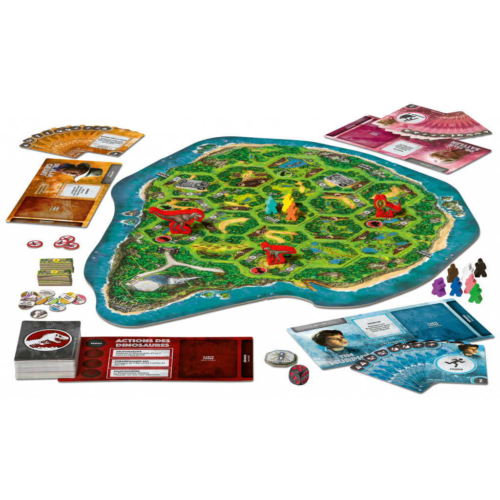 Jeu de Plateau Jurassic Park - Danger 'Vers. FR'