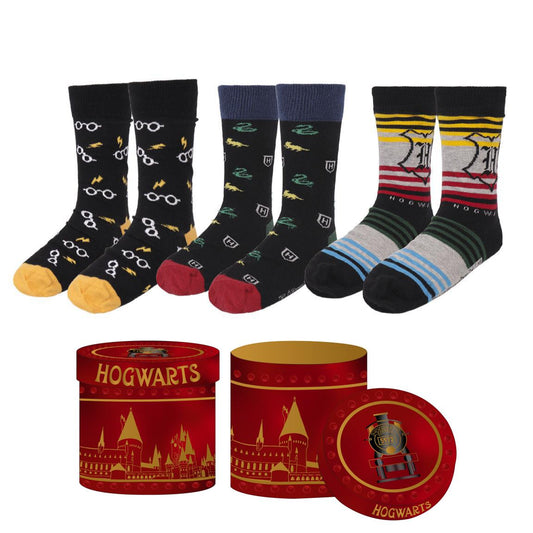 HARRY POTTER Pack de 3 Paires de Chaussettes (Taille 36-43)