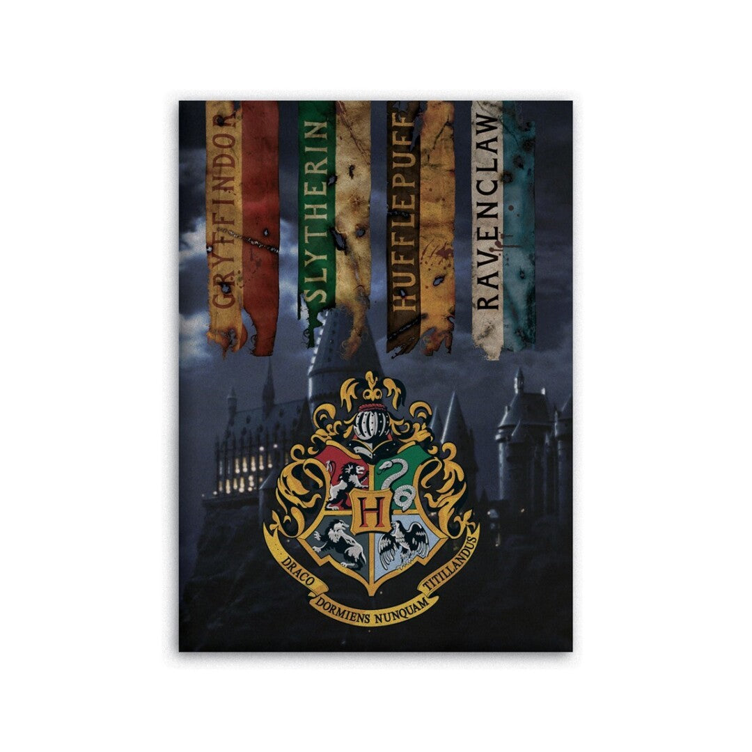 HARRY POTTER Crest Plaid Polaire 100% Microfibre 70x140cm