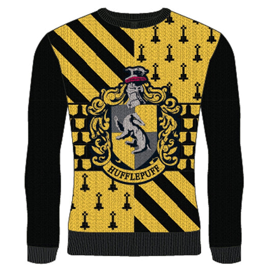 HARRY POTTER Hufflepuff Pull de Noël (XL)