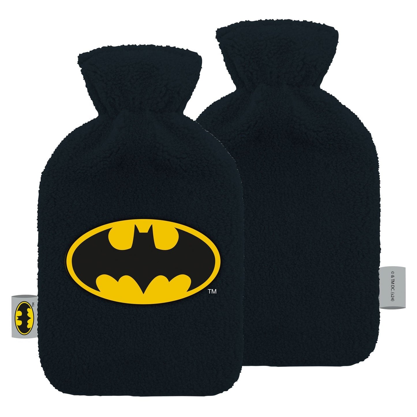 BATMAN Logo Bouillotte Peluche & Brodée