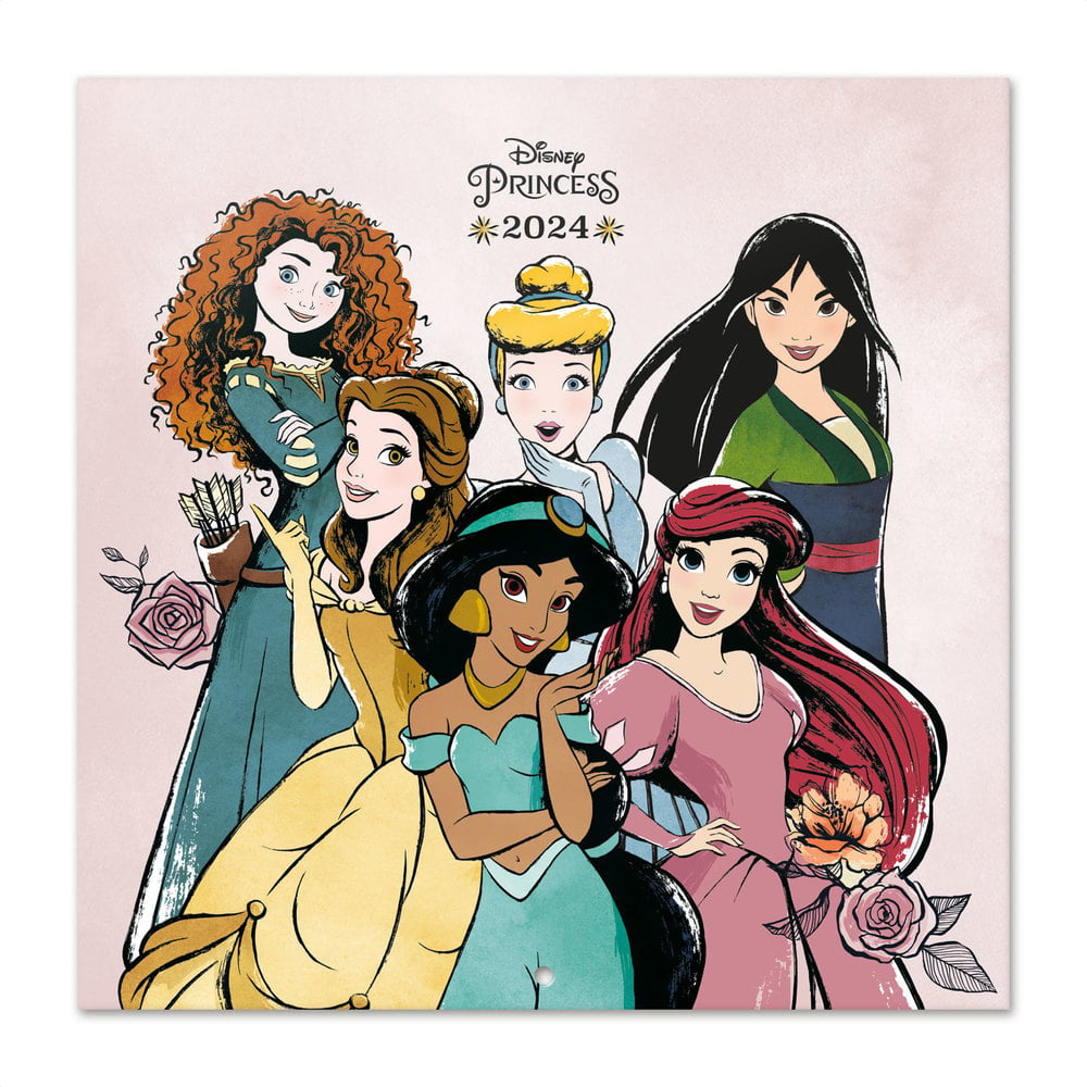 DISNEY Princesses Calendrier Mural 2024