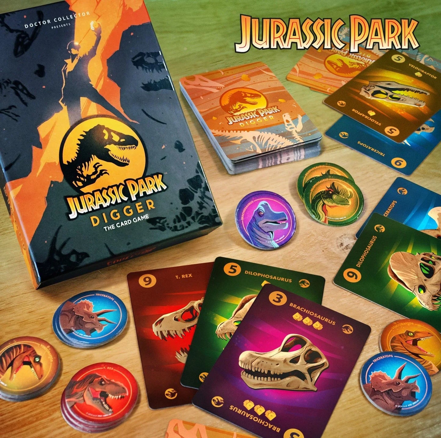 Jeu de Cartes "Digger" Jurassic Park