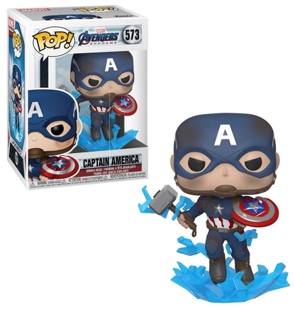 MARVEL Funko POP N° 573 Endgame Captain America & Mjolnir Funko