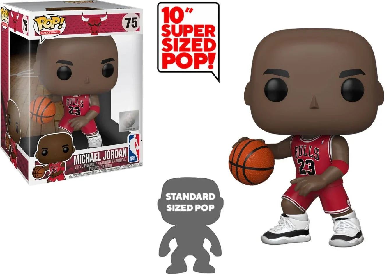 Pop! Jumbo Michael Jordan (Red Jersey)