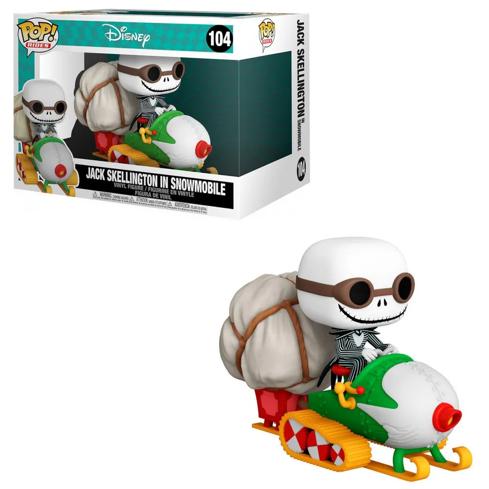 pop jack skellington in snowmobile