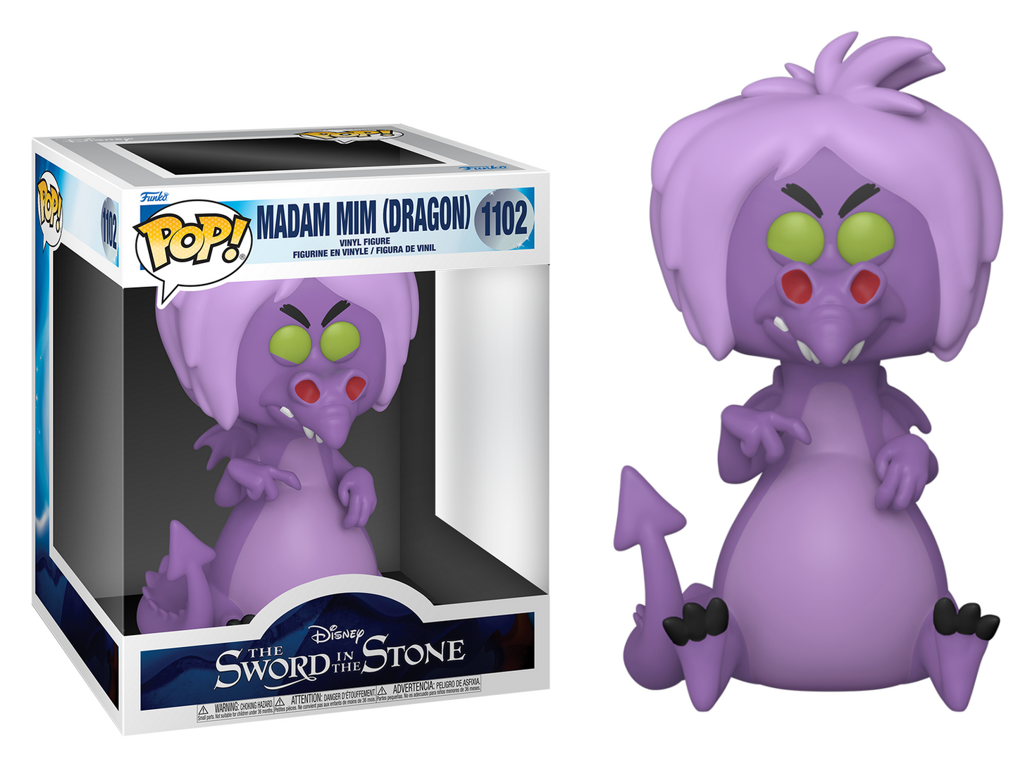 SWORD IN THE STONE POP SUPER 6" N° 1102 Mim as Dragon